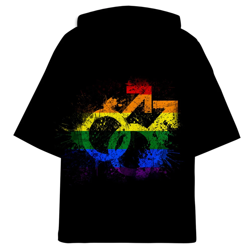 Для гей-прайда и лесбиянок высокое качество креативный LGBT с капюшоном новый 3D
