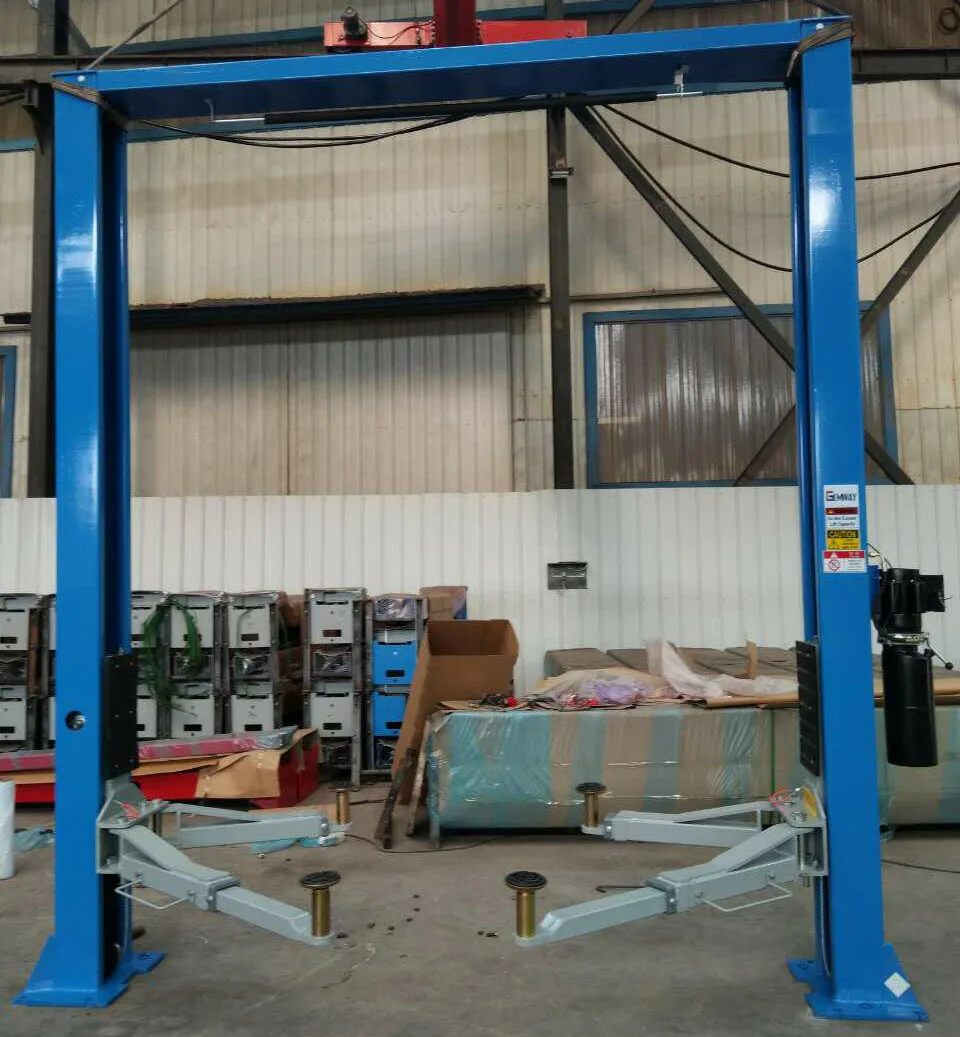 2017 4 тонны козловой двухколонный автомобильный подъемник ручной замок 2 столба