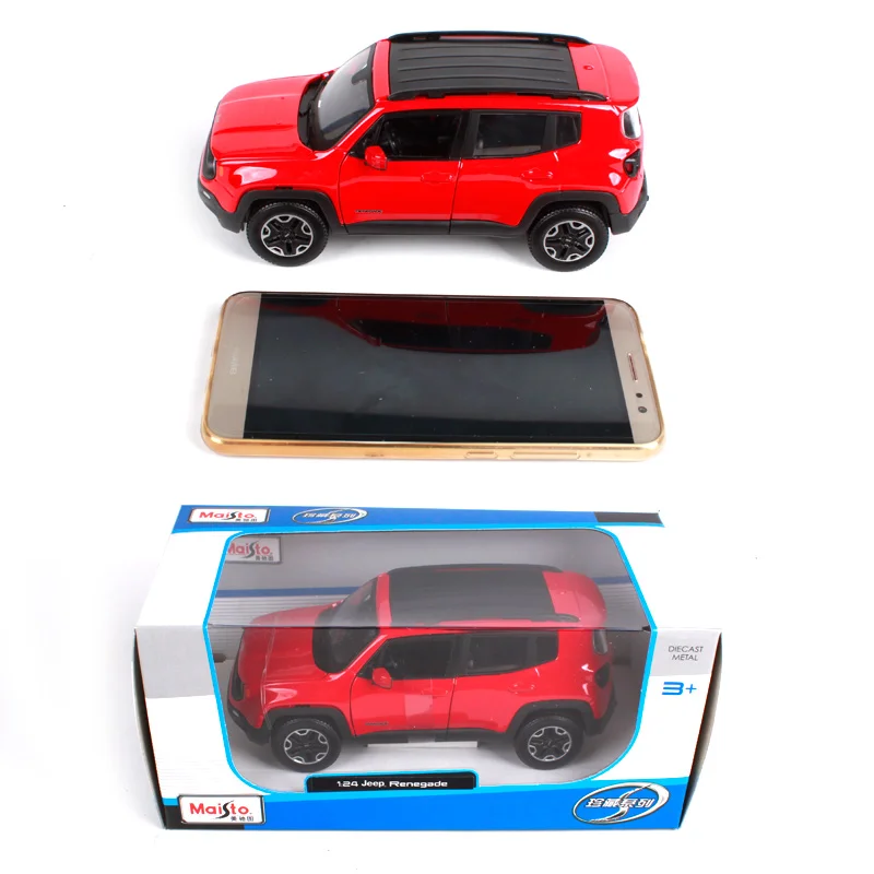 Maisto 1:24 jeep red car литье под давлением 175*82*75 мм металлическая модель автомобиля в