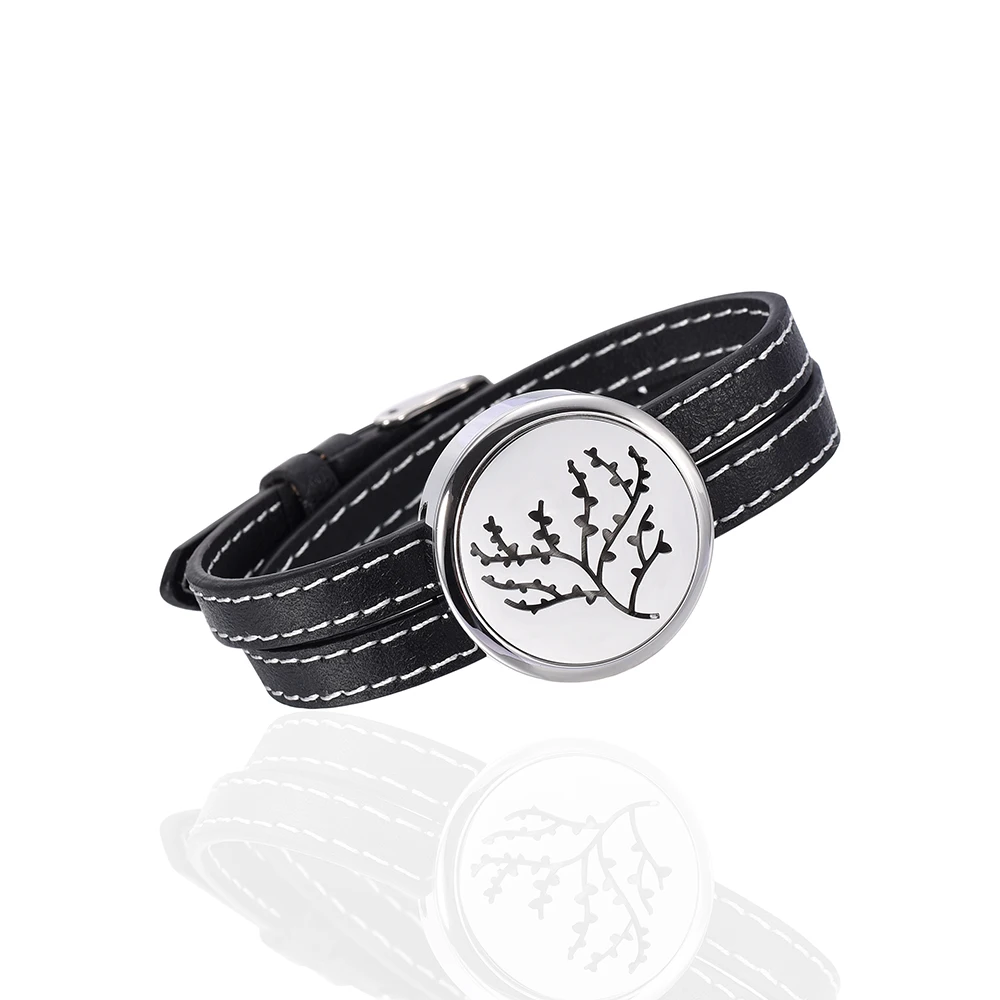 

New Arrival DIY Jewelry 30mm Stainless Steel Aromatherapy/Essential Oil Diffuser Perfume Locket Bracelet With 12 Pads