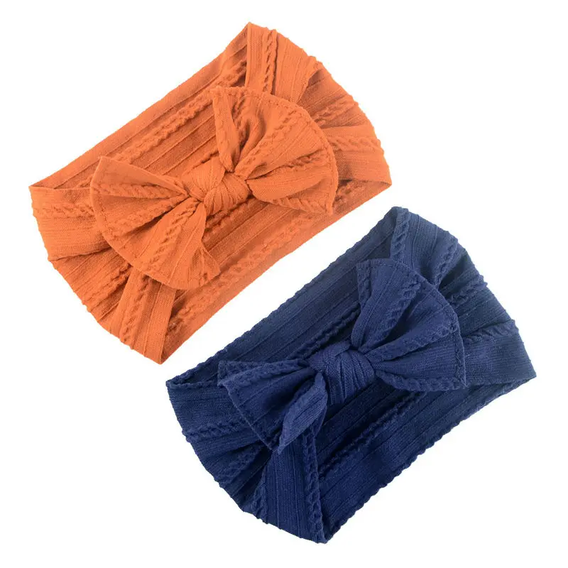 Вязаный нейлоновый головной убор с бантом Один размер подходит для всех