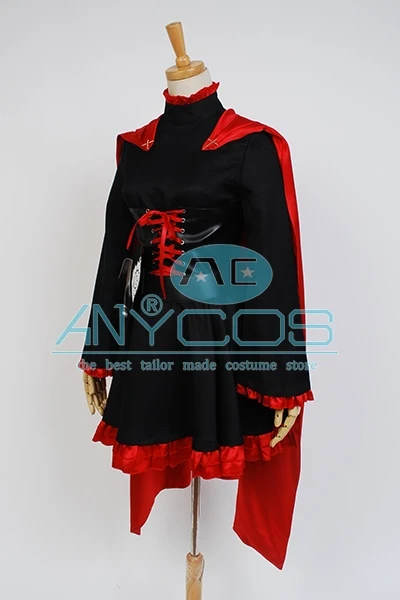 Униформа с красным прицепом платье леггинсы пальто наряд аниме костюмы для