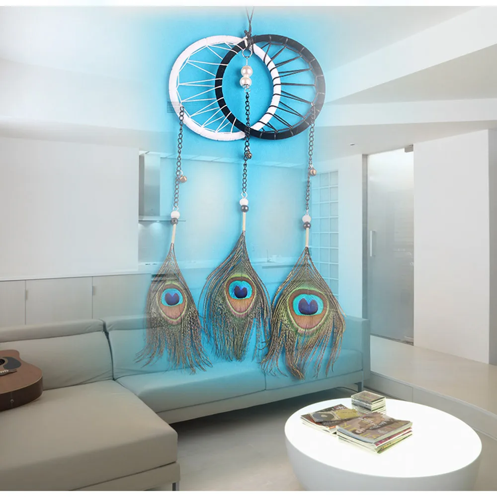 2018 новый дизайн перо павлина креативная форма Ловец снов автомобиль винтажный