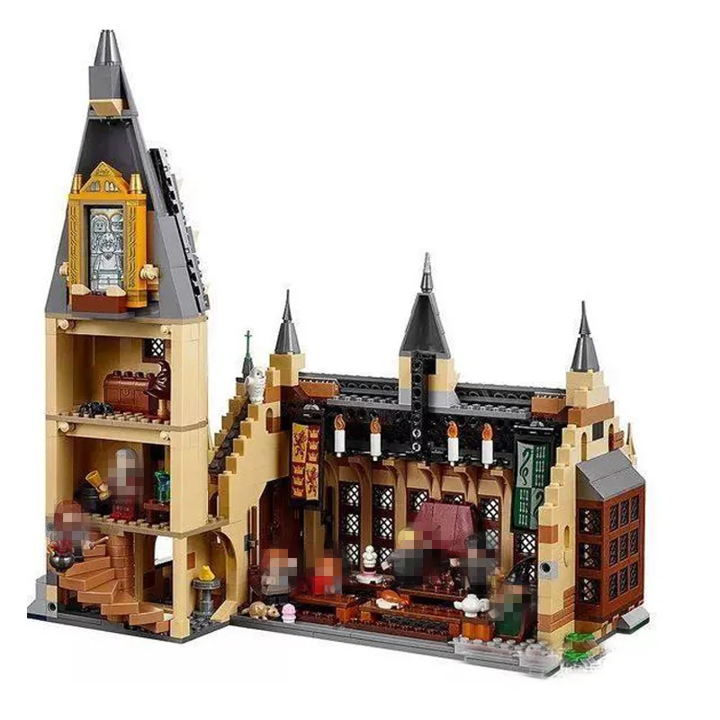 Гарри, кино Хогвартс Great Wall Set fit Гарри Поттер фигуры замка строительные блоки кирпичи модель ребенок игрушка подарок