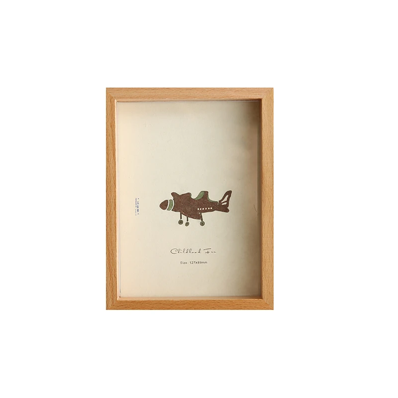 Простая фоторамка из массива дерева креативная 16 дюймовая настольная 6 дюймов 24