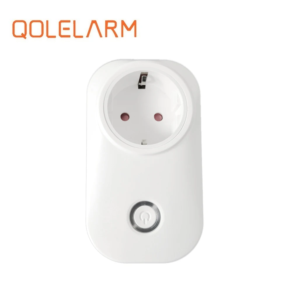 QOLELARM, 1 шт./лот,, 433 МГц, беспроводная умная розетка, для бытовой техники, управление умным домом, автоматизация для Wi-Fi, gsm сигнализация