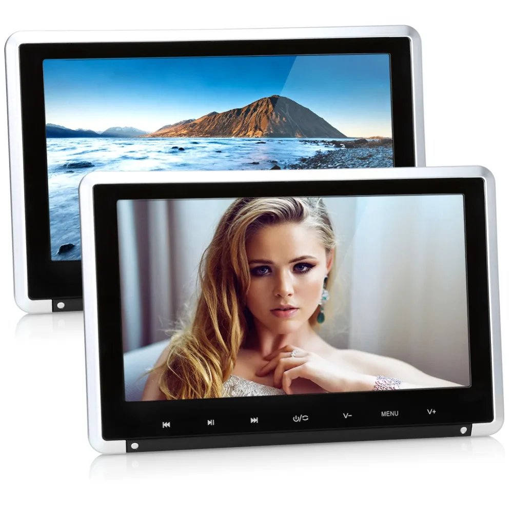 Тыква 2 шт./лот 10 1 ''Автомобильный подголовник dvd-плеер USB/SD/HDMI/IR/FM HD цифровой TFT