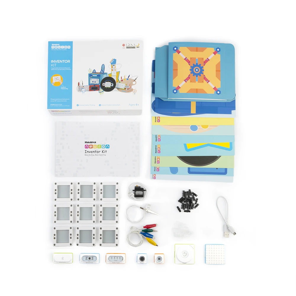 

Makeblock Neuron Inventor Kit P1030006 Electronic, STEAM Education Smart Building Block, Birthday Gift For Kid