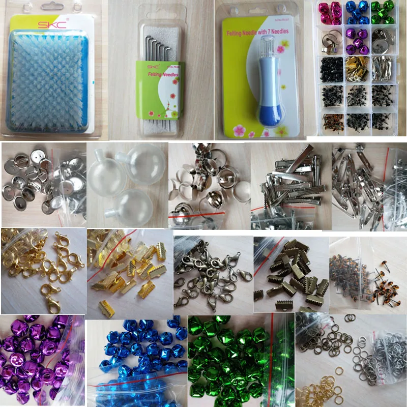 WFPFPBEC DIY шерсть для игл инструменты для валяния кукла глаза нос коврик ручка наборы Шерсть-ровинг иглы с колокольчиками