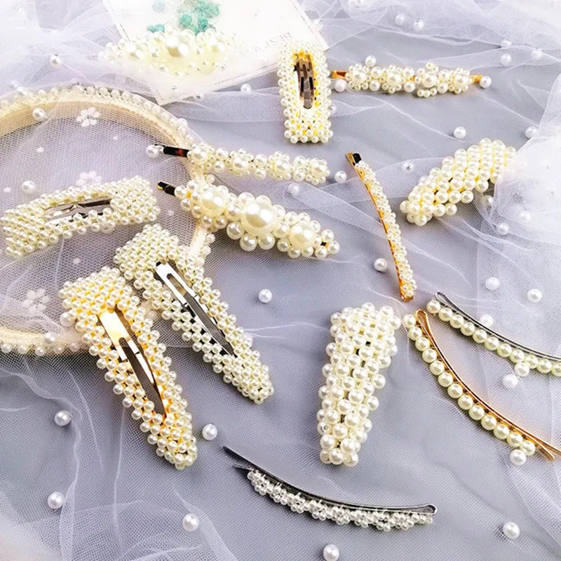

40 Colors Pearl Metal Hair Clip Hairband Comb Bobby Pin Barrette Hairpin Headdress Accessories Beauty Styling Tools New Arrival