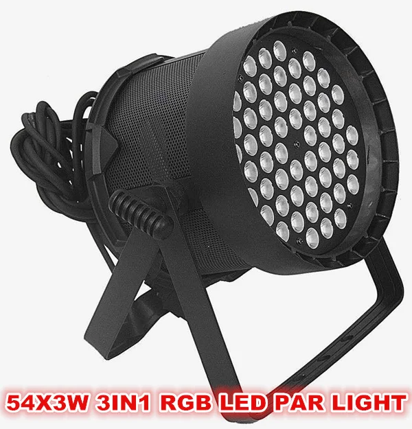 54x3W 3IN1 RGB Сценический прожектор размытого света IP20 алюминиевый корпус Крытый светодиодный PAR свет 200 Вт rgbw 4в1 сценический мигающий свет - Цвет: 54x3W 3IN1 RGB