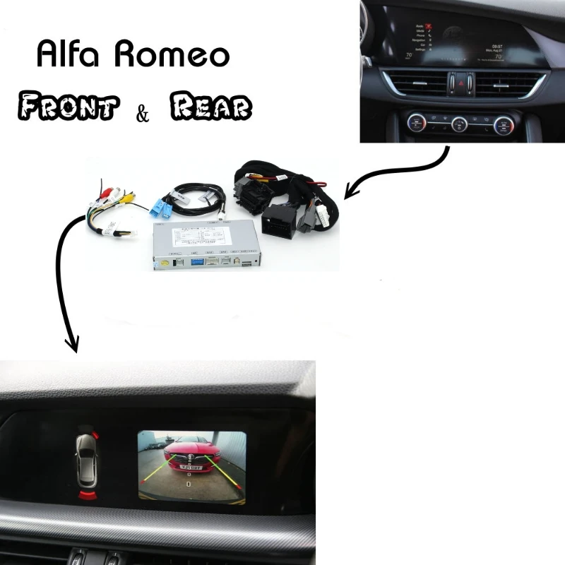 Для Alfa Romeo вспомогательное устройство для парковки передней и задней камеры Bakcup интерфейс обратного улучшения Stelvio 949 Giulia 952