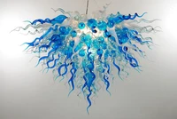 free shipping modern light wholesale crystal hand blown glass flower chandelier