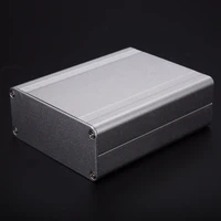new electronic project case silver aluminum instrument box split body extruded aluminum box enclosure for power supply units