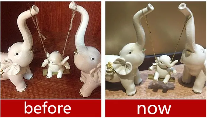 Ручной работы креативный свадебный подарок качели слон семья из трех орнаментов