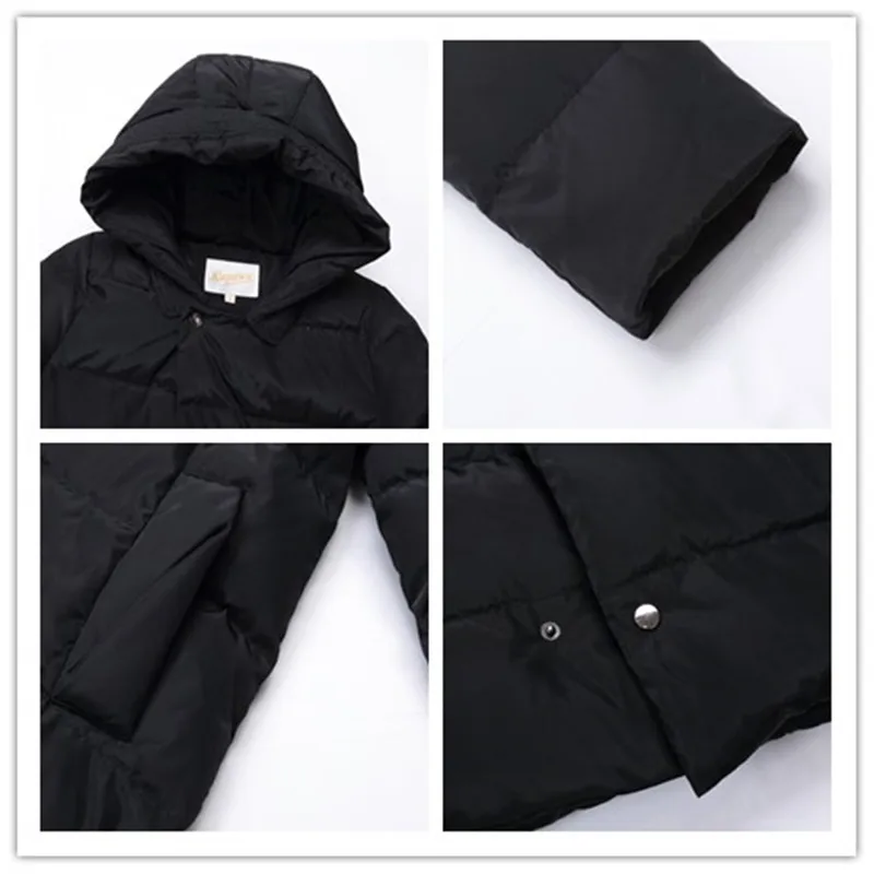 Женский зимний пуховик 2019 верхняя одежда пальто Длинные повседневные легкие