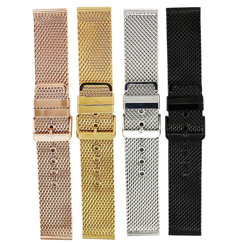 24 мм Миланской Нержавеющая сталь ремешок для наручных часов для sony Smartwatch 2 SW2 Для мужчин Для женщин металлический ремень петли на запястье браслет черный+ булавки