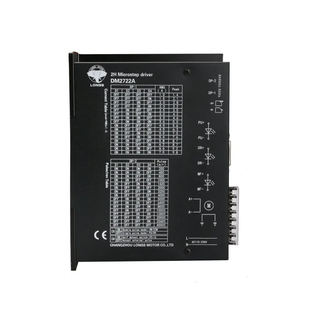 Драйвер шагового двигателя DM2722A 110 220VAC/7.0A/ 300 Лазерная мельница Nema 42 34 23|Драйвер