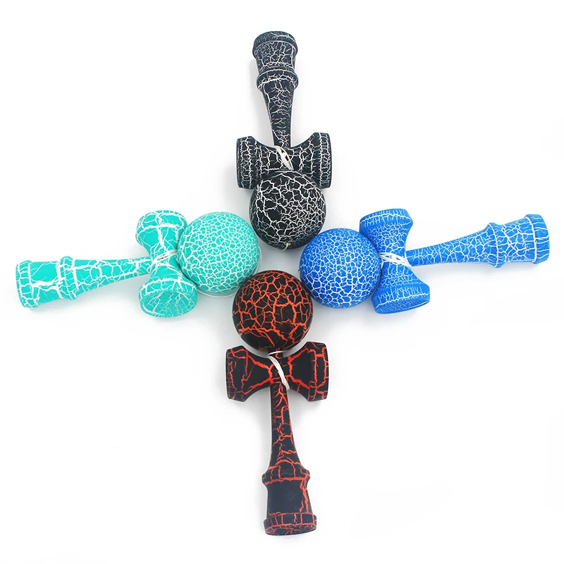 Горячие деревянные спортивные игрушки Kendama, уличные игрушки, шарики, два цвета, трещины из бука, для детей и взрослых, спортивные мячи, здоровые, для активного отдыха