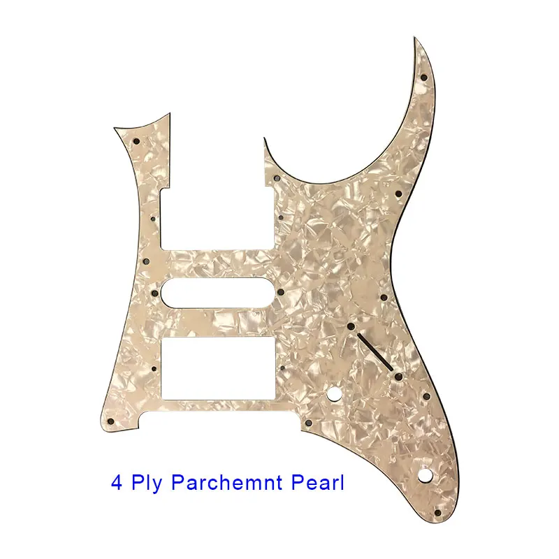 Pleroo Отличное качество запчасти для электрогитары-для MIJ Ibanez RG350 EXZ гитары накладку Humbucker HSH пикап царапины пластины - Цвет: 4Ply Parchment Pearl