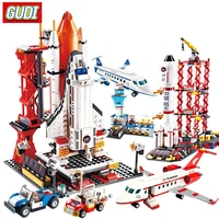 airplane figures building blocks spaceport space shuttle blocks city diy bricks educational classic toys for children gift