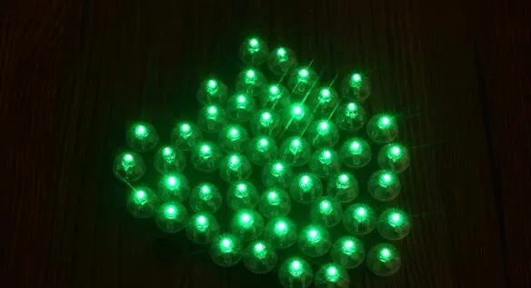 3600 шт. DHL белый круглый светодиодный мяч лампы шар огни многоцветный RGB вспышки для украшения свадебной вечеринки YH333