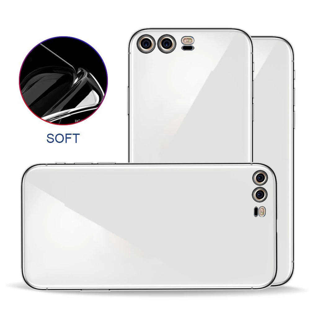 Подходит для HUAWEI Honor 9 пластиковый силиконовый гелевый Ультратонкий Прозрачный