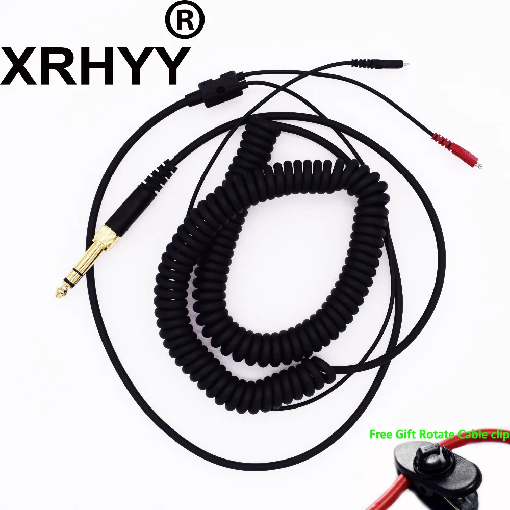 Сменный спиральный Эластичный кабель XRHYY для наушников Sennheiser HD25 II HD25sp HD560 HD540 HD480