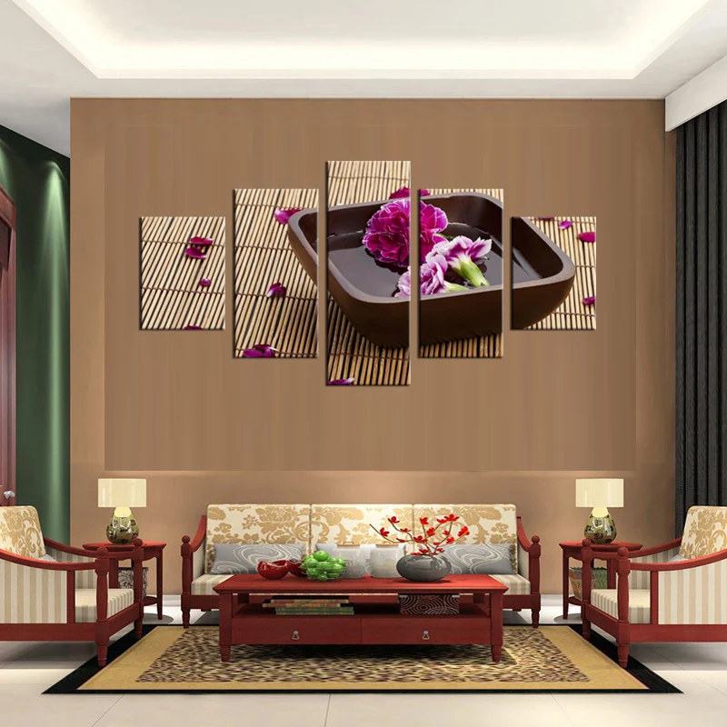 5 шт./компл. Красивый букет гвоздиков картина искусство украшение дома гостиная