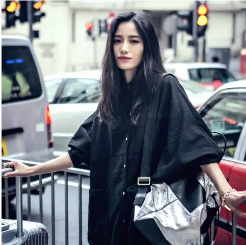 Блузка женская оверсайз с рукавом летучая мышь|white blouse|loose blouseblouses plus |