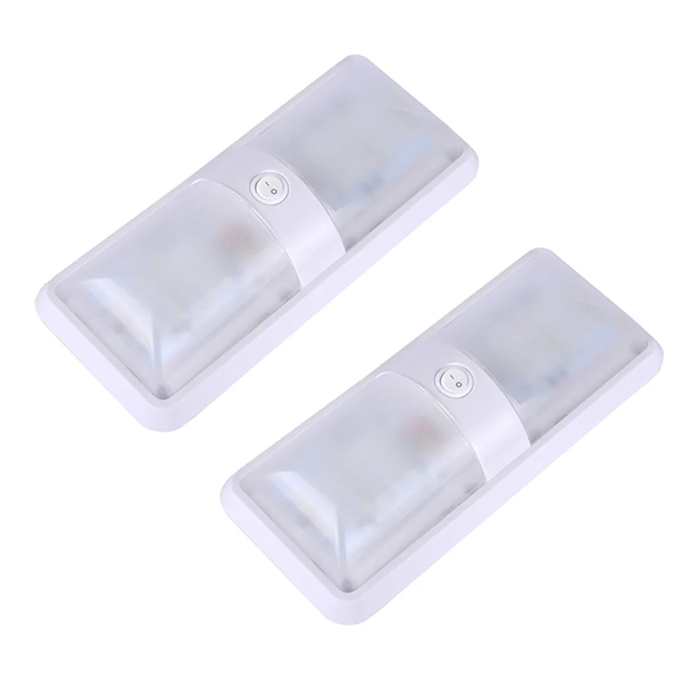 Прочный 2 шт 12В 48LED купол свет двойные внутренние потолочные светильники для RV