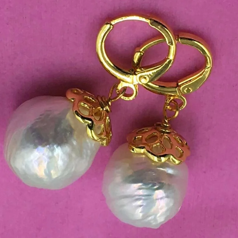 Серьги TwoPin в стиле барокко огромные серьги ушанка Южная 13 14 мм завораживающие