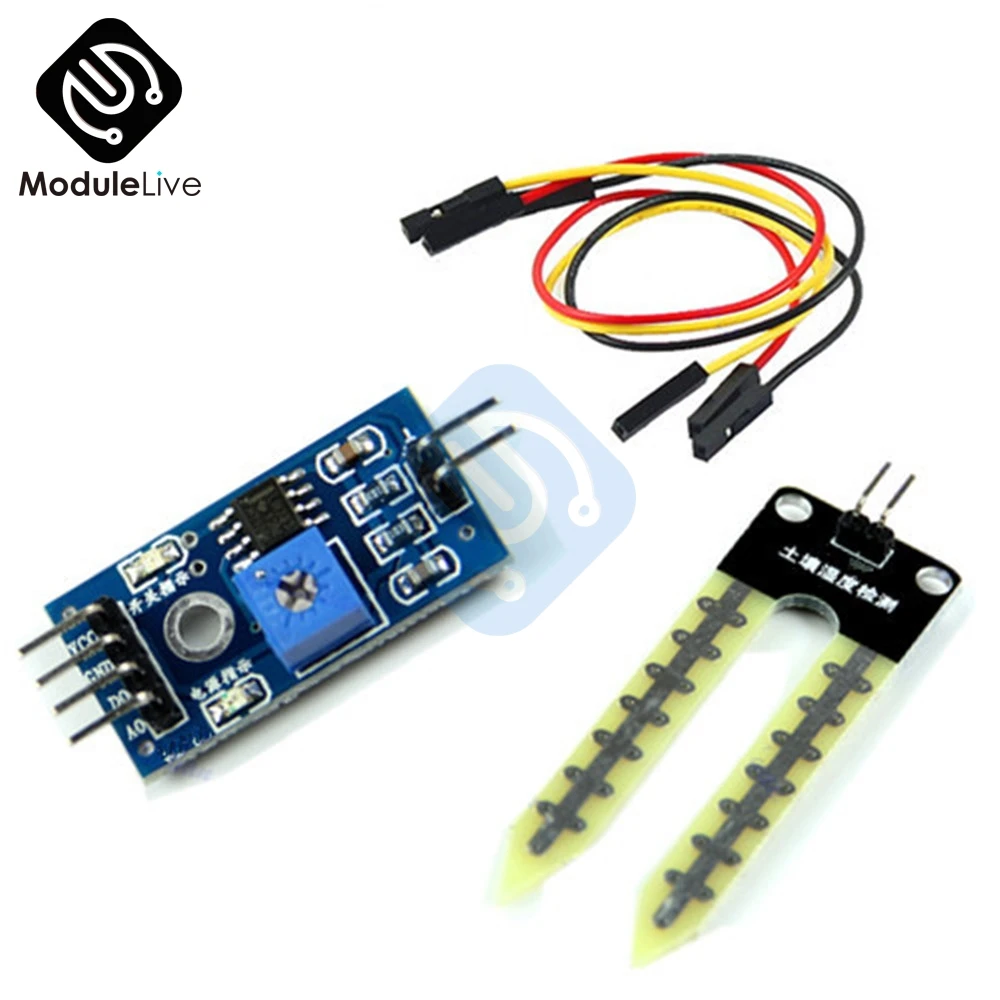 Модуль обнаружения влажности почвы гигрометр датчик воды для Arduino наборы Diy