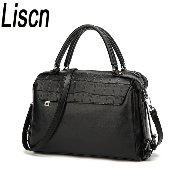 

2019 Vintage Women Bag Fashion Boston PU Leather Women Shoulder Bag Bolsa Feminina Designer For Ladies Big Size Crossbody Bag
