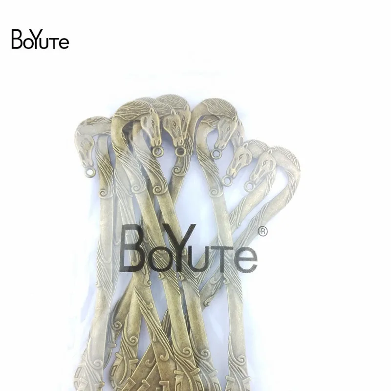 BoYuTe (10 шт./лот) 21*125 мм античный бронзовый сплав цинка морская лошадь Закладка