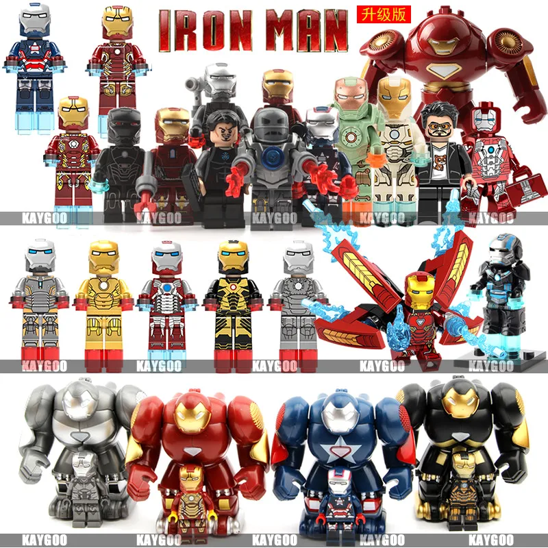 Железный человек Marvel Мстители супер герой фигурка legoings строительные наборы