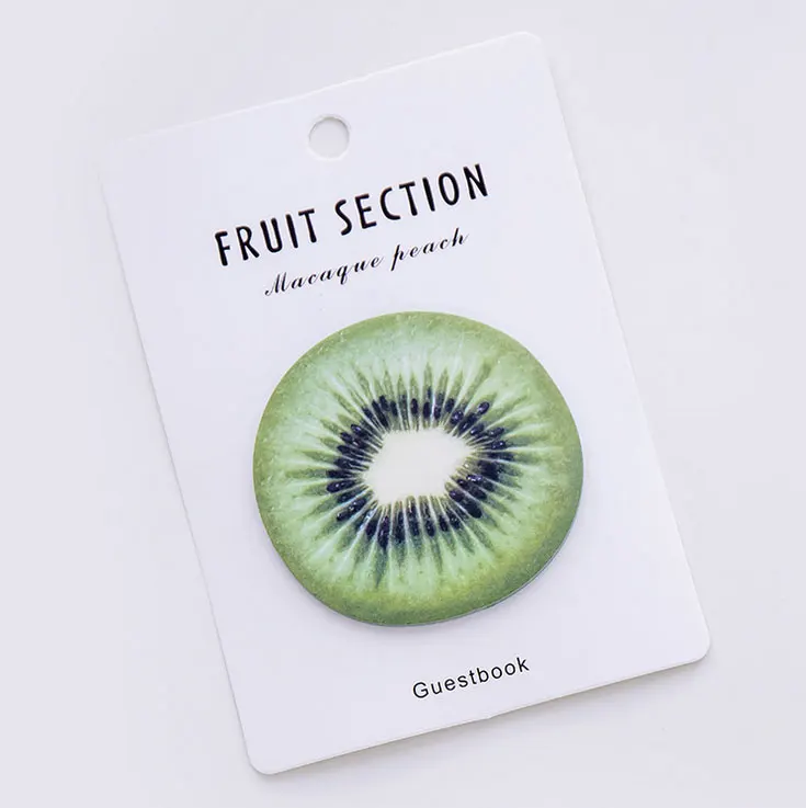 Kiwi fruit 1 шт Свежие фрукты эффект запоминания формы бумага для выпечки записка заметка стикеры блокнот Канцтовары школьная бумага принадлежности подарок для ребенка - Цвет: Kiwi fruit