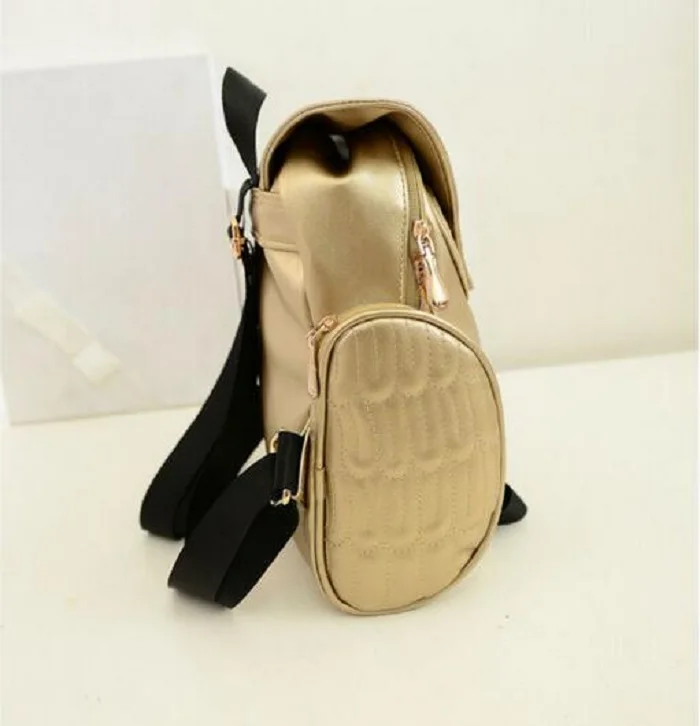 Модный женский рюкзак новинка 2016 стильный черный из искусственной кожи с совой