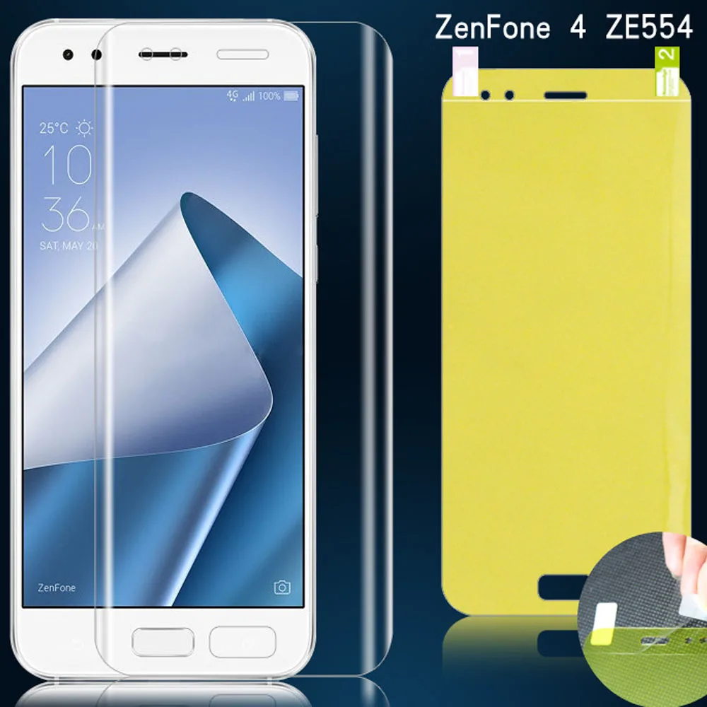 Гидрогелевая пленка для Asus Zenfone 4 ZE554KL защитная нано 3D мягкая Противоударная