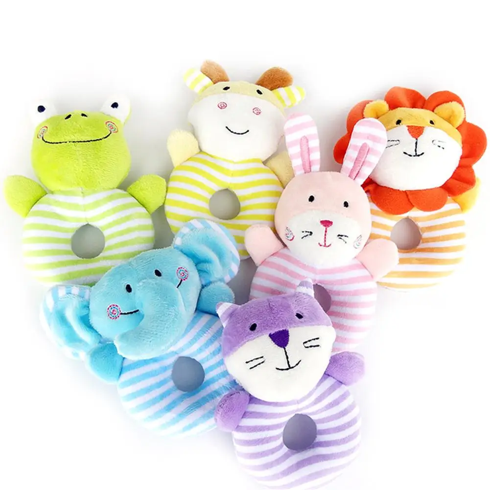 Симпатичные детские погремушки кролик плюшевые Мультяшные игрушки для кровати