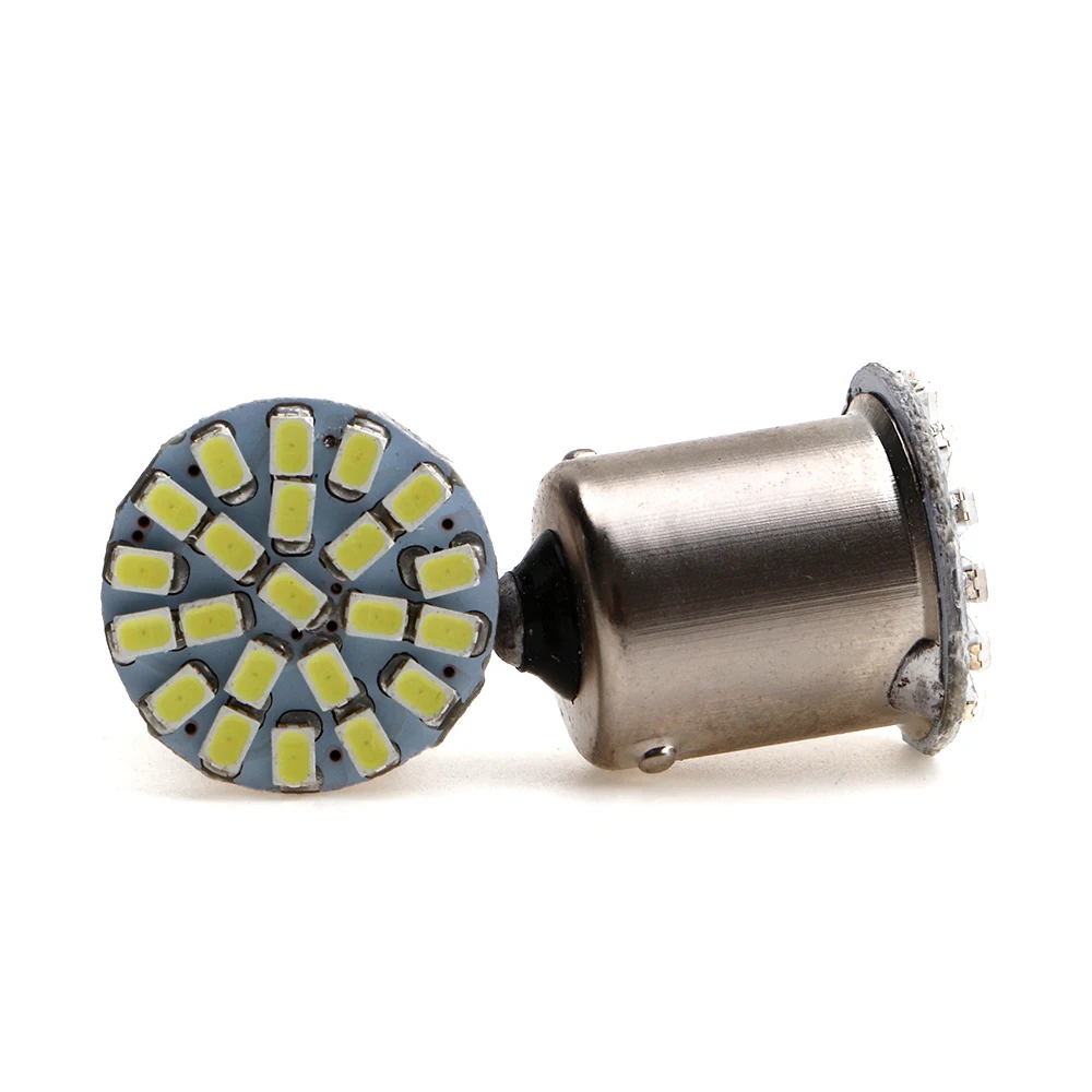 Лампа указателя поворота для автомобиля 30x22 SMD P21W 1156 BA15S 1206 22 Led P21/5W BAY15D 1157 12 В
