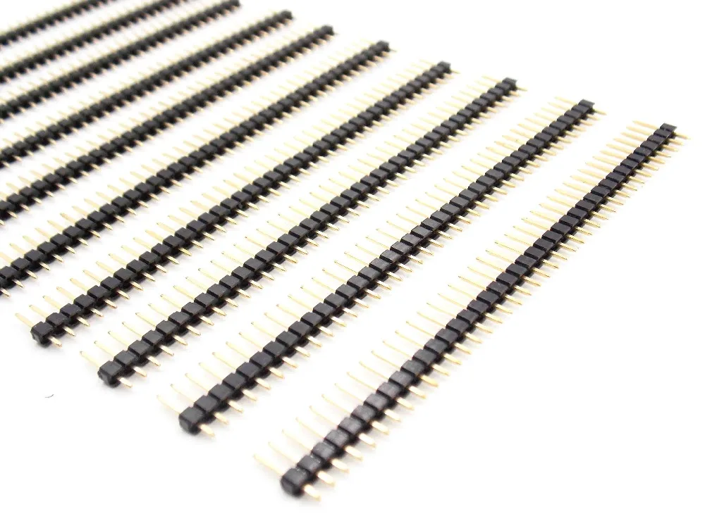 10 шт./лот 40 Pin 1x40 Однорядный штекер 2 54 поломки коннектора|pin 1x40|pin header connectormale male |