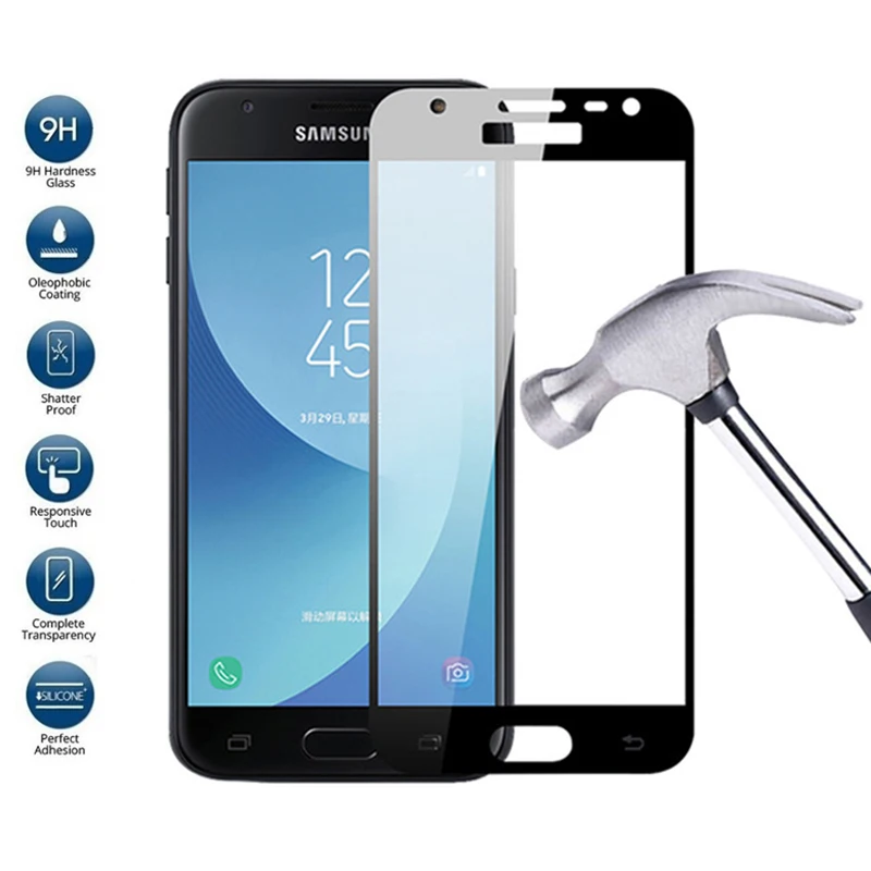 Защитное стекло для samsung galaxy j2 prime защита экрана j5 j6 j7 pro 2016 2018 закаленное sumsung j1 2 5 7