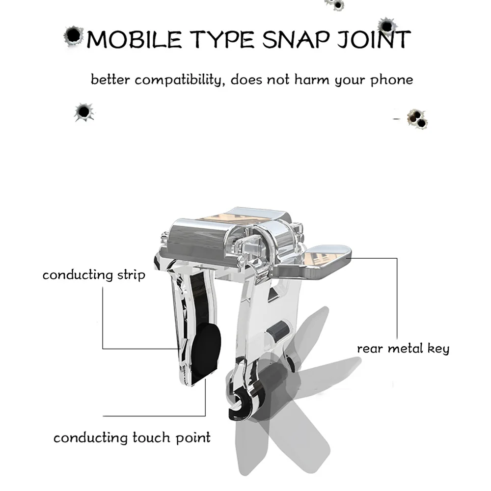 Мобильный игровой джойстик контроллер pubg мобильный ручка триггеры кнопки огня с