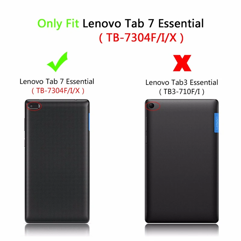 Qosea для lenovo Tab4 7 эфирные TB-7304F 7304I 7304X2017 PU смарт-чехол с подставкой Tab планшеты PC