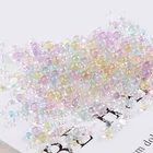 10 маленьких шариков-пузырей 0,4-3 мм, смешанные крошечные шарики для стеклянного шара, силиконовая форма, наполнитель, подвески сделай сам, поделки для ногтей, домашний декор