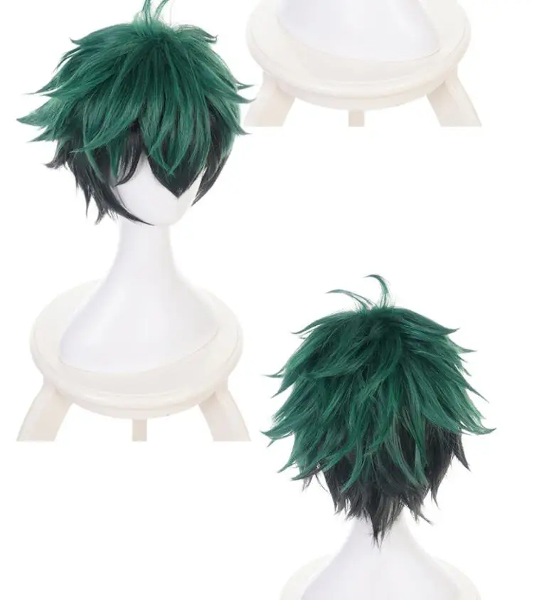 Лучшая цена мой Boku no Hero academic Izuku Midoriya короткий зеленый черный термостойкий