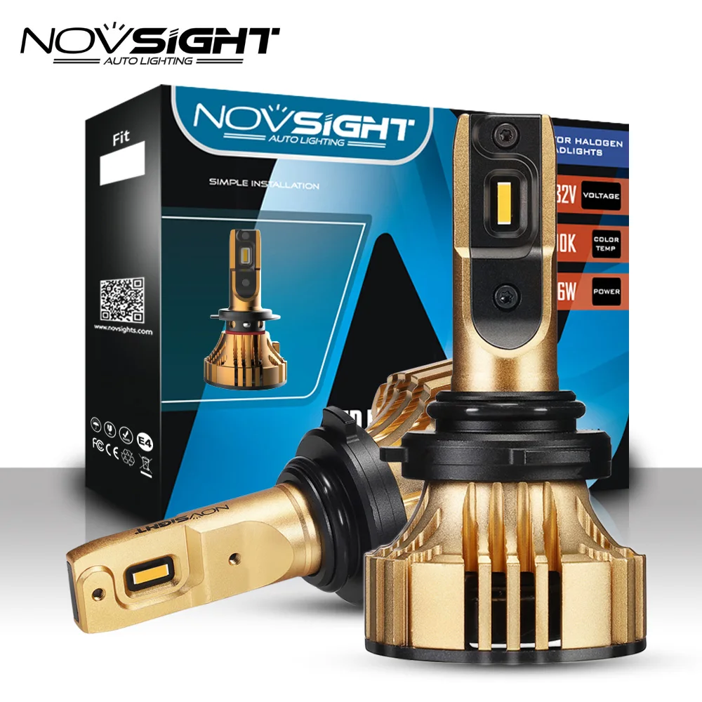 NOVSIGHT H7 светодиодный светильник s H4 H11 H8 HB4 H1 H3 HB3 H13 HB5 Автомобильный 72 Вт 12000LM 3000k