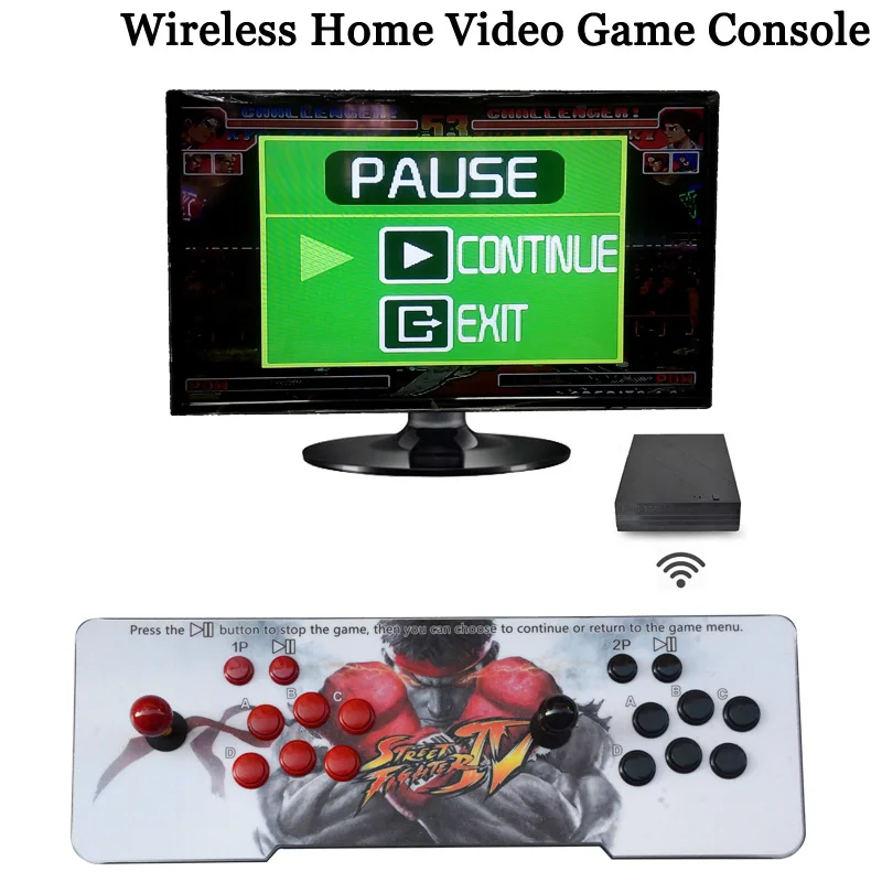 streetfighter IV ryu wireless arcade home video game console for childhood father's gift with 720p hdmi vga output joystick |