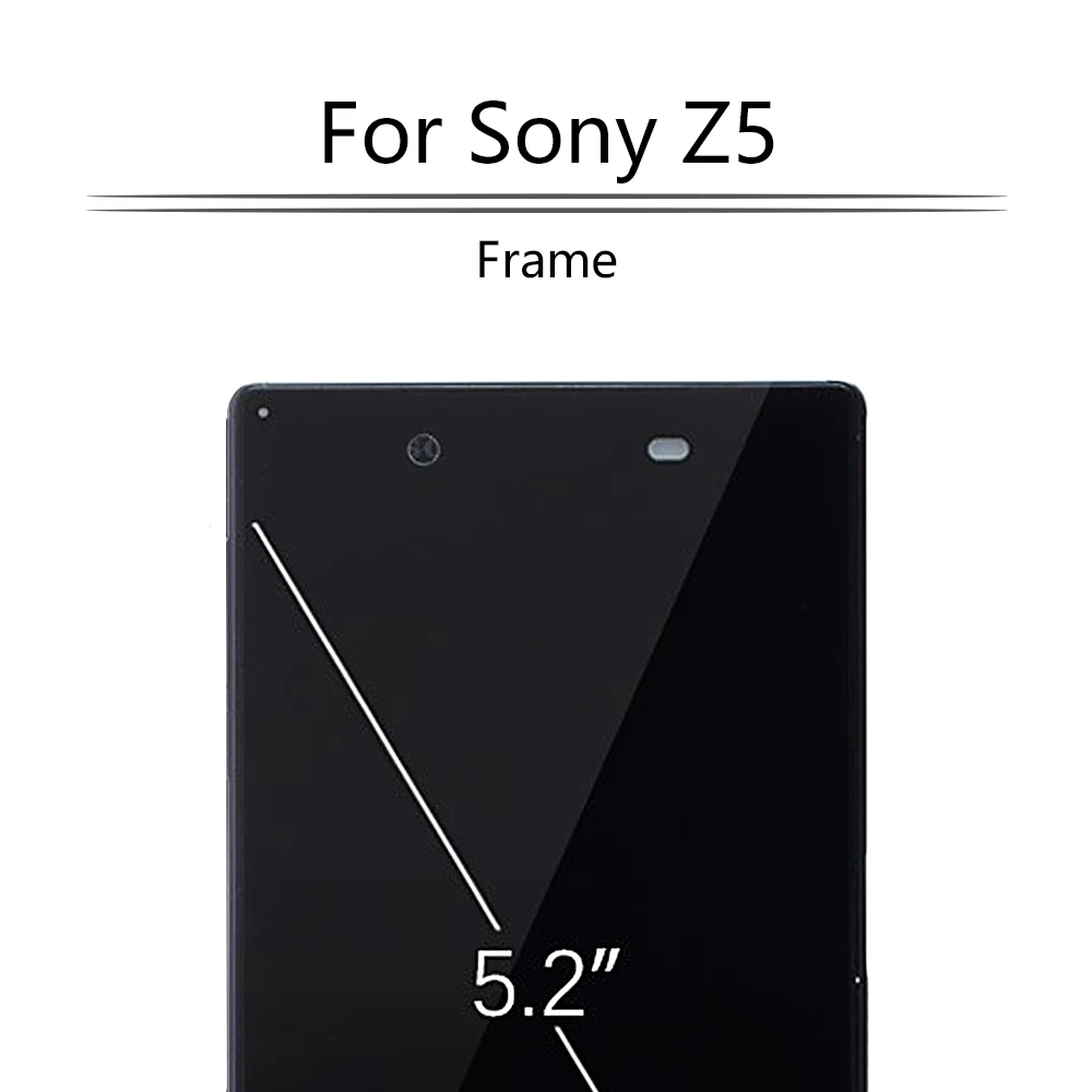 ЖК дисплей 5 2 дюйма для SONY Xperia Z5 дигитайзер сенсорного экрана в сборе рамка